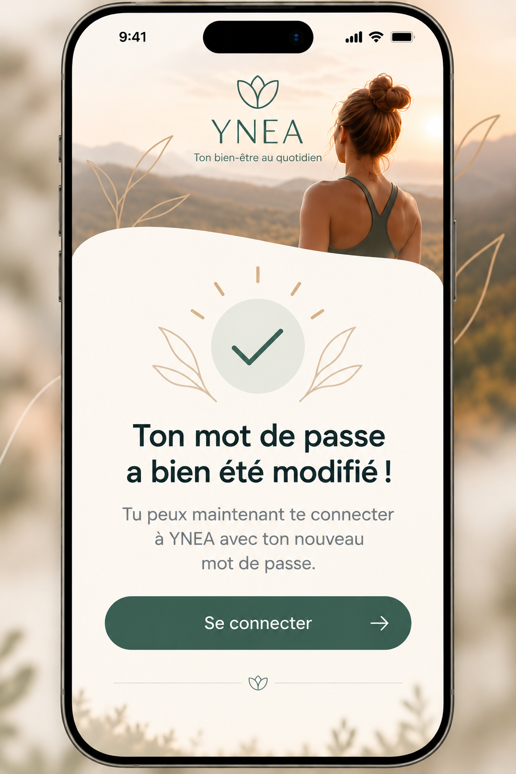 Ton mot de passe a bien été modifié